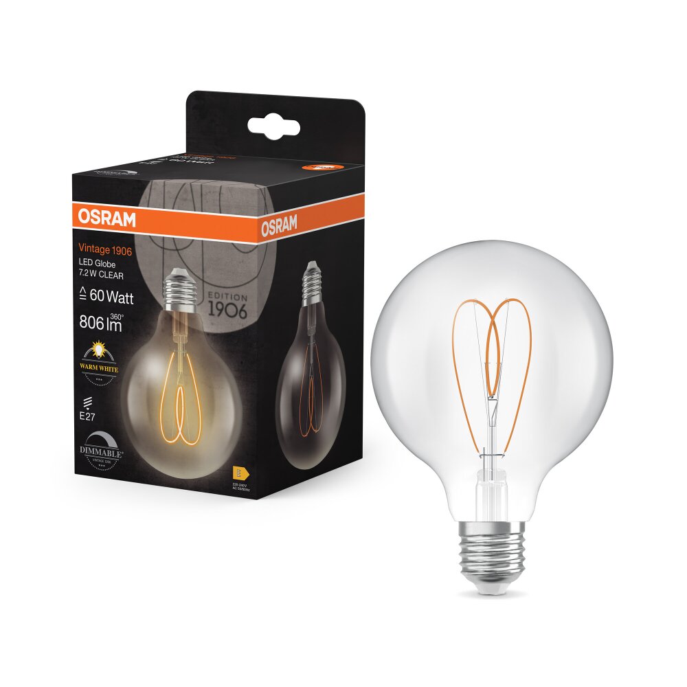 Osram LED E27 7,2 Watt 2700 Kelvin 806 Lumen main product photo