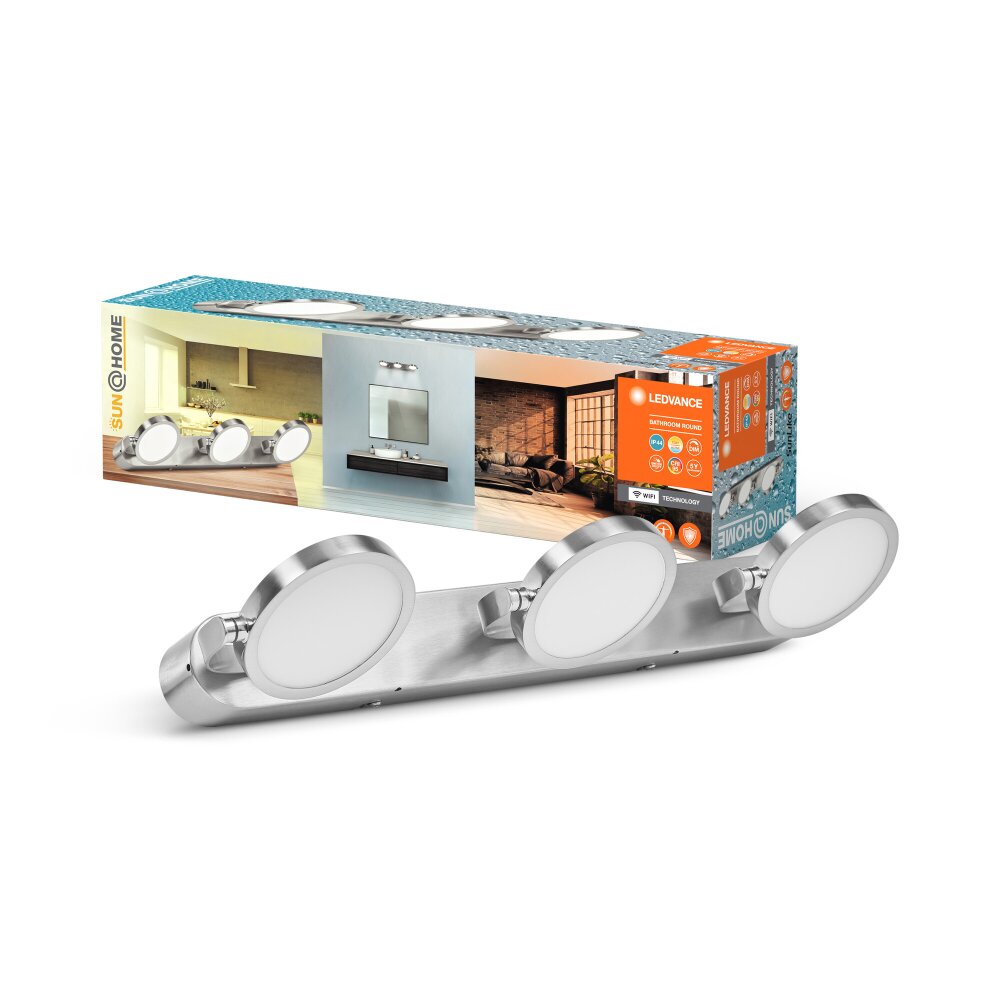 LEDVANCE SUNATHOME Wandleuchte Silber, 1-flammig main product photo