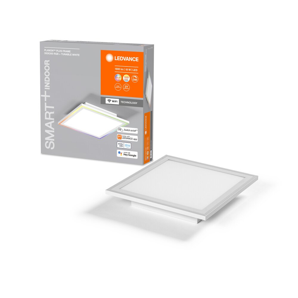 LEDVANCE SMART+ Wifi Planon Plus Wand- und Deckenleuchte Weiß, 1-flammig, Farbwechsler main product photo