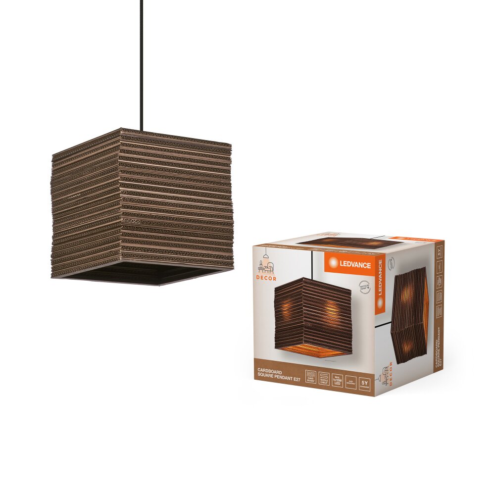 LEDVANCE DECOR Wand- und Deckenleuchte Braun, 1-flammig main product photo
