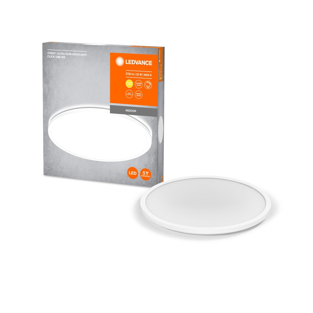 LEDVANCE ORBIS Wand- und Deckenleuchte Weiß, 1-flammig main product photo