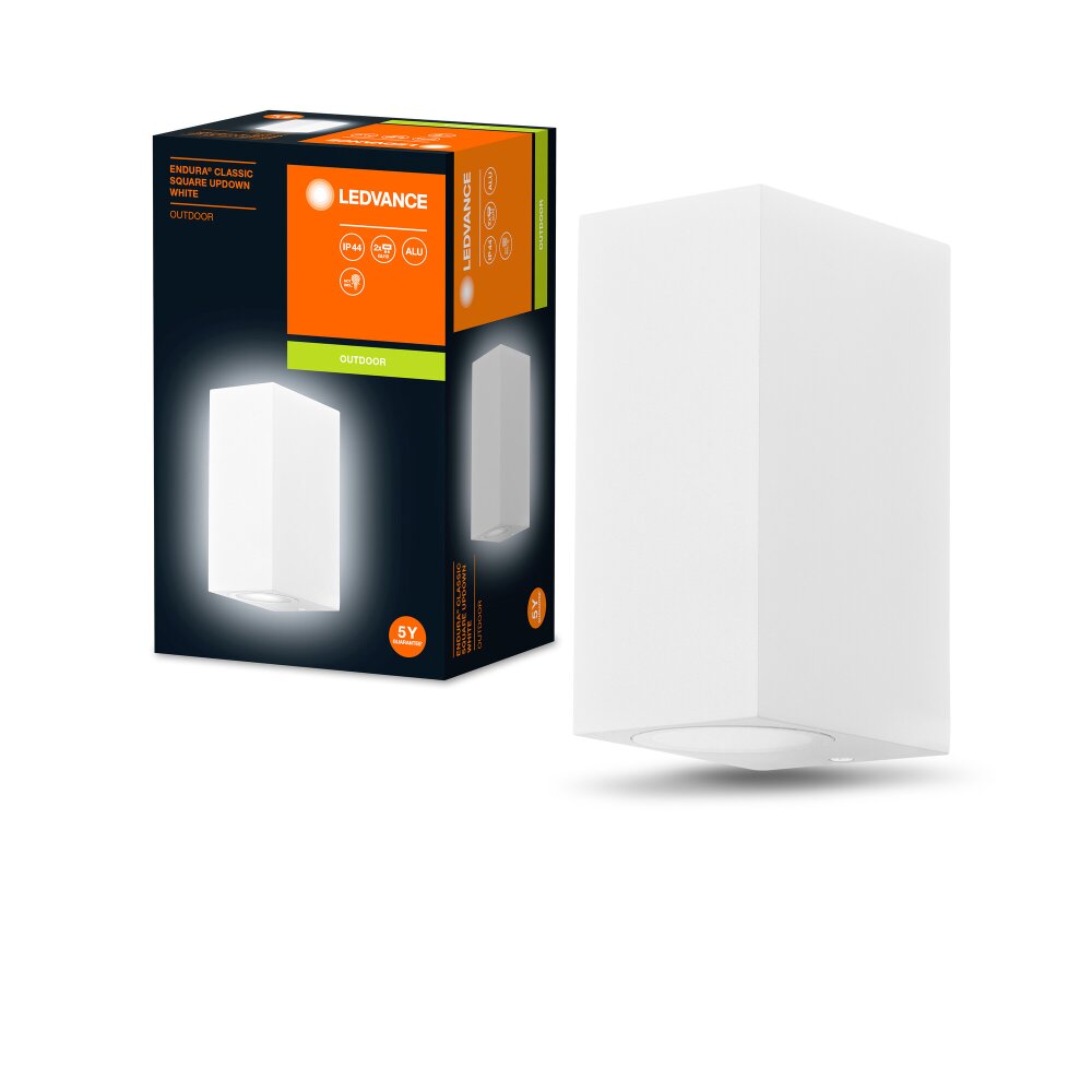 LEDVANCE ENDURA Außenwandleuchte Weiß, 1-flammig main product photo