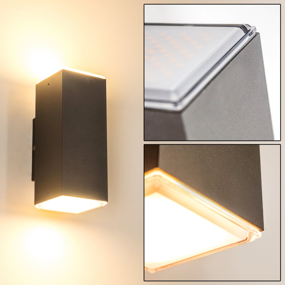 Außenwandleuchte Laxa LED Silber, 2-flammig main product photo