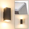 Außenwandleuchte Laxa LED Silber, 2-flammig