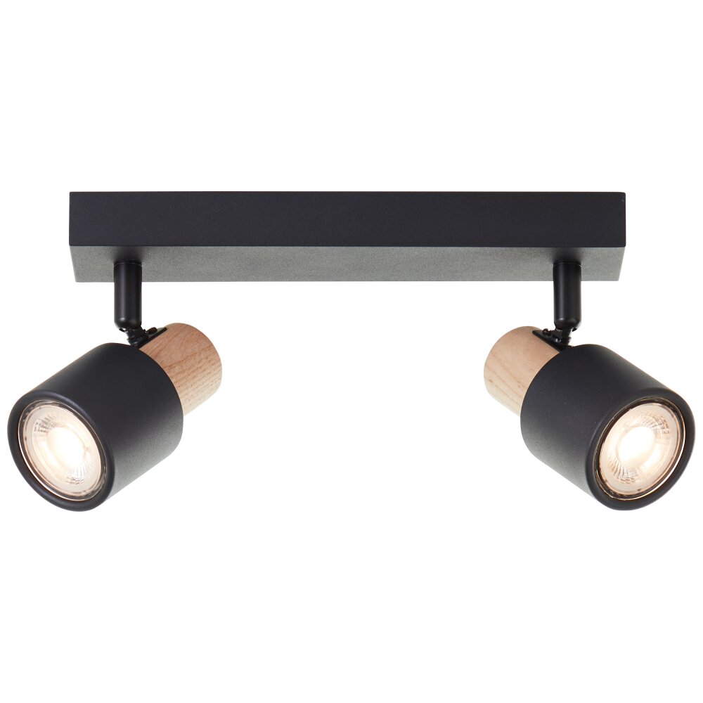Brilliant Pini Deckenstrahler Schwarz, 2-flammig main product photo