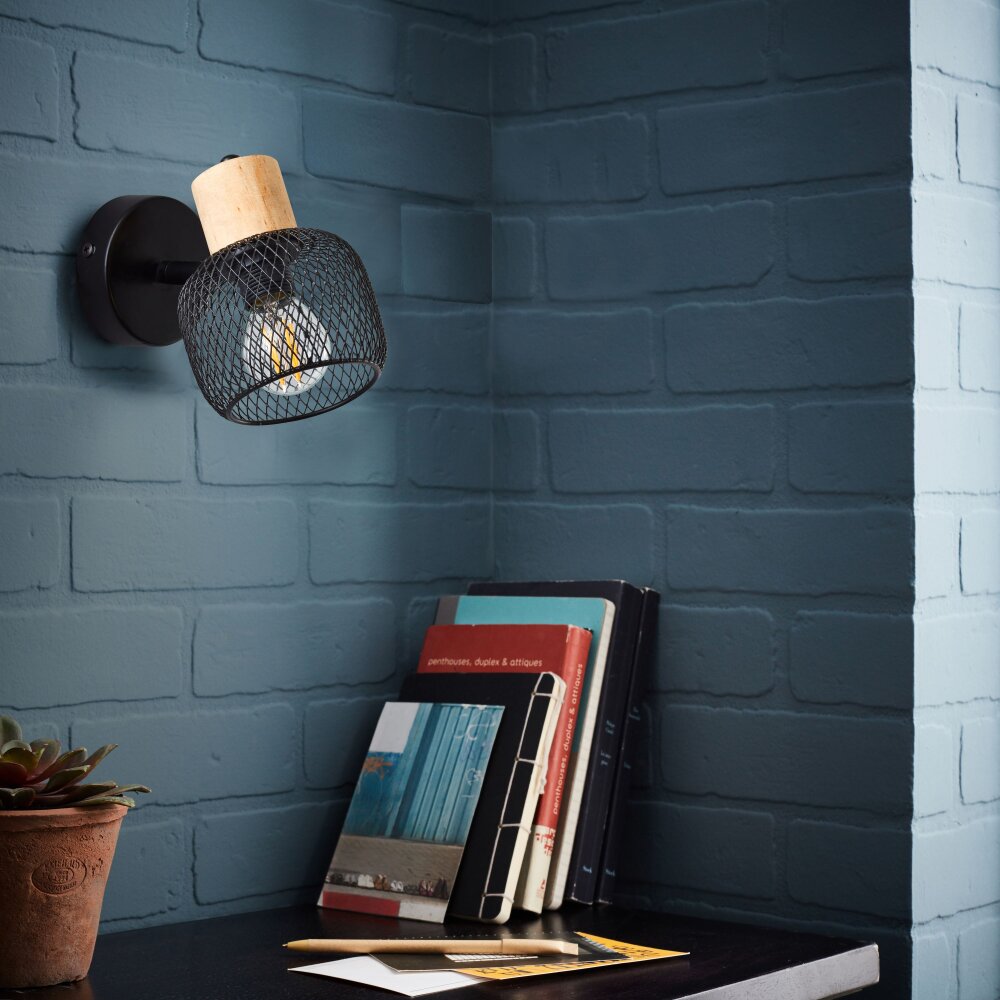 Brilliant Giada Wandstrahler Schwarz, 1-flammig main product photo