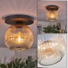 Ripoll Deckenleuchte Glas 20 cm Bernsteinfarben, Klar, 1-flammig