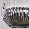 Ripoll Deckenleuchte Glas 20 cm Chrom, Rauchfarben, 1-flammig