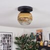 Ripoll Deckenleuchte Glas 20 cm Gold, Klar, 1-flammig
