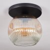 Ripoll Deckenleuchte Glas 25 cm Bernsteinfarben, Klar, 1-flammig