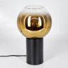 Koyoto Tischleuchte Glas 20 cm Gold, Klar, 1-flammig