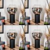 Koyoto Tischleuchte Glas 15 cm Chrom, Klar, Rauchfarben, 1-flammig
