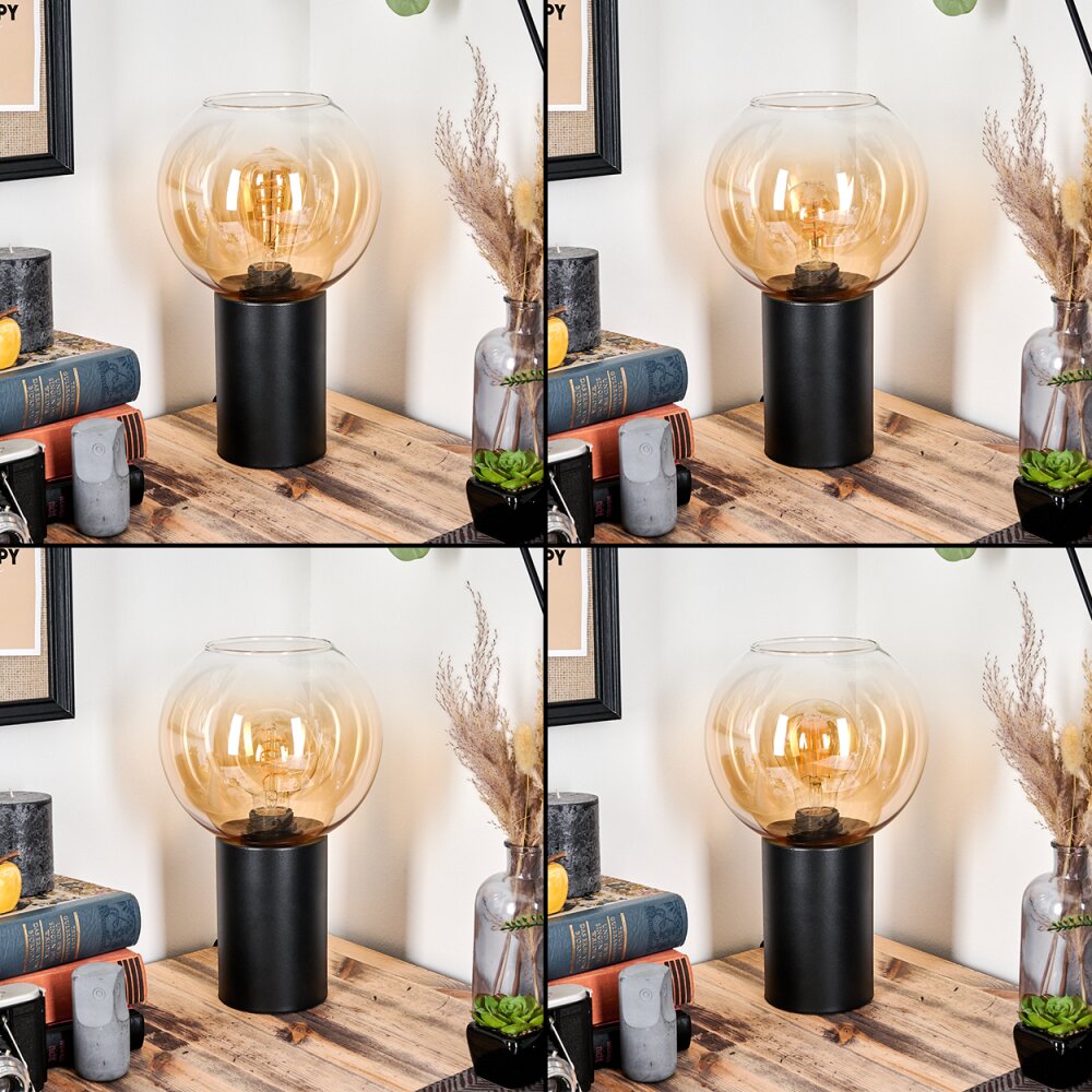 Koyoto Tischleuchte Glas 20 cm Bernsteinfarben, Klar, 1-flammig