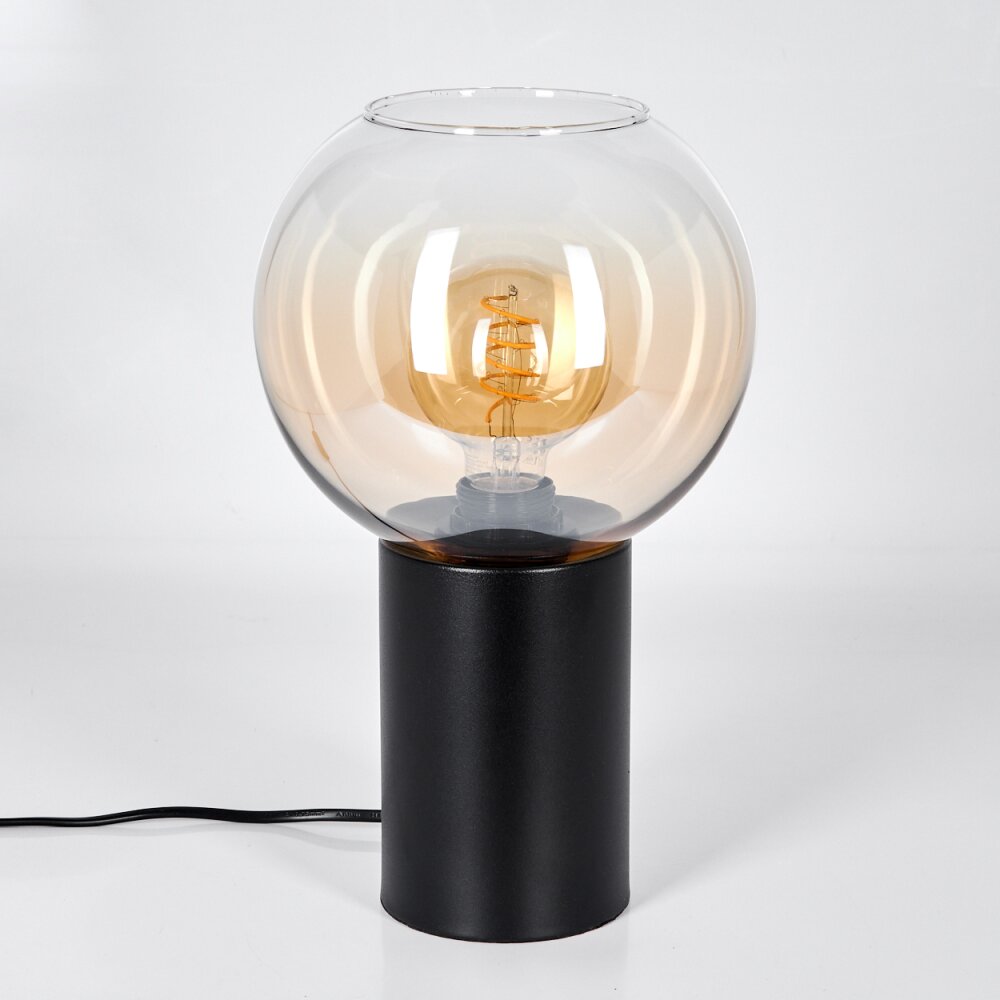 Koyoto Tischleuchte Glas 20 cm Bernsteinfarben, Klar, 1-flammig