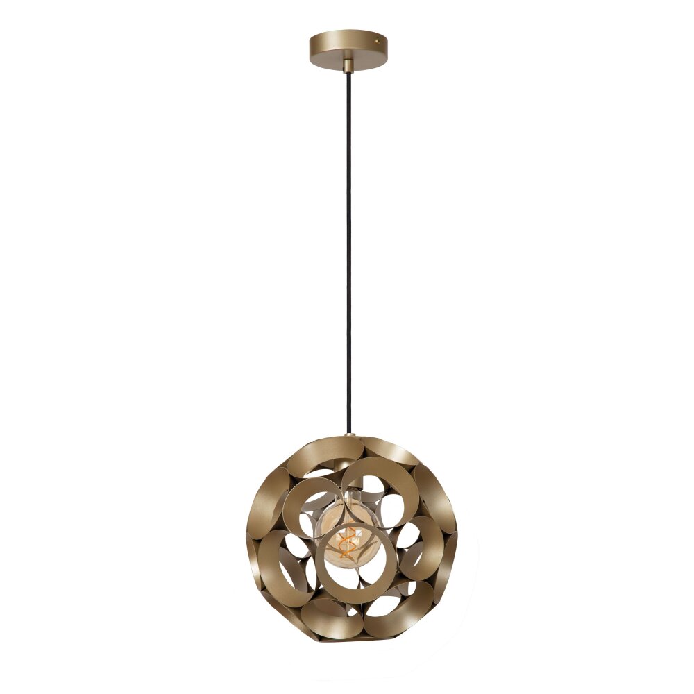 Lucide HANNELORE Pendelleuchte Gold, 1-flammig