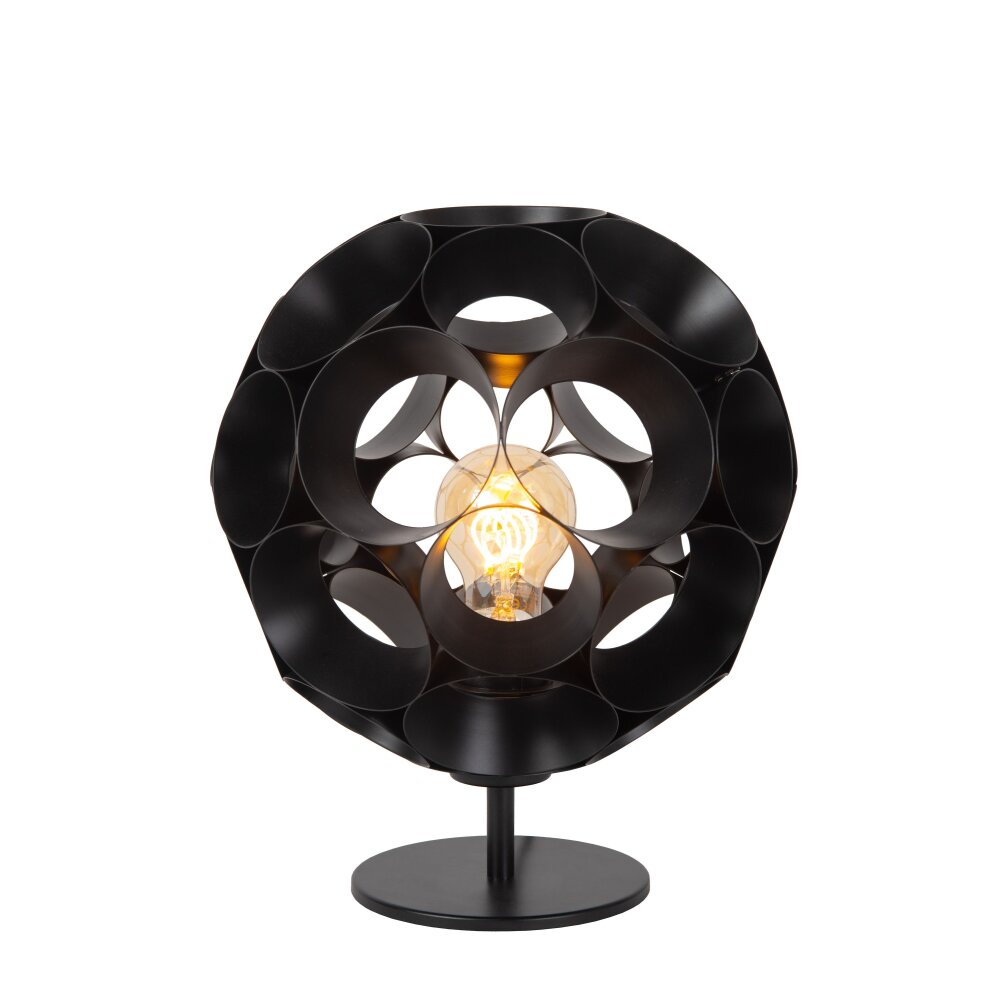 Lucide HANNELORE Tischleuchte Schwarz, 1-flammig main product photo