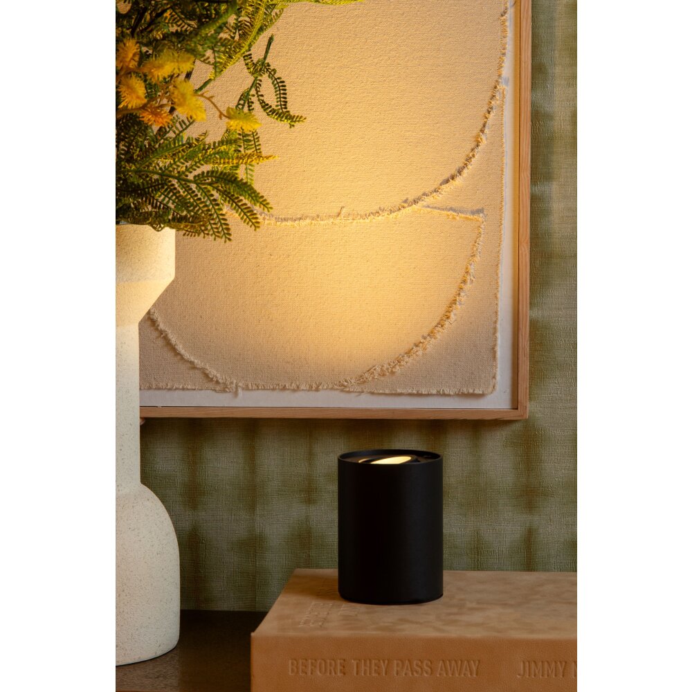 Lucide TUBE Tischleuchte LED Schwarz, 1-flammig main product photo