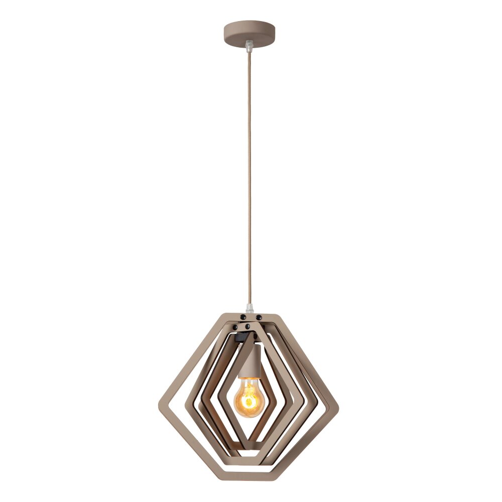 Lucide MAURO Pendelleuchte Sandfarben, 1-flammig main product photo
