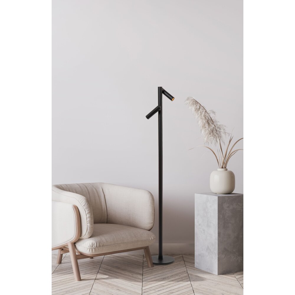Lucide ANTRIM Stehlampe LED Schwarz, 1-flammig main product photo