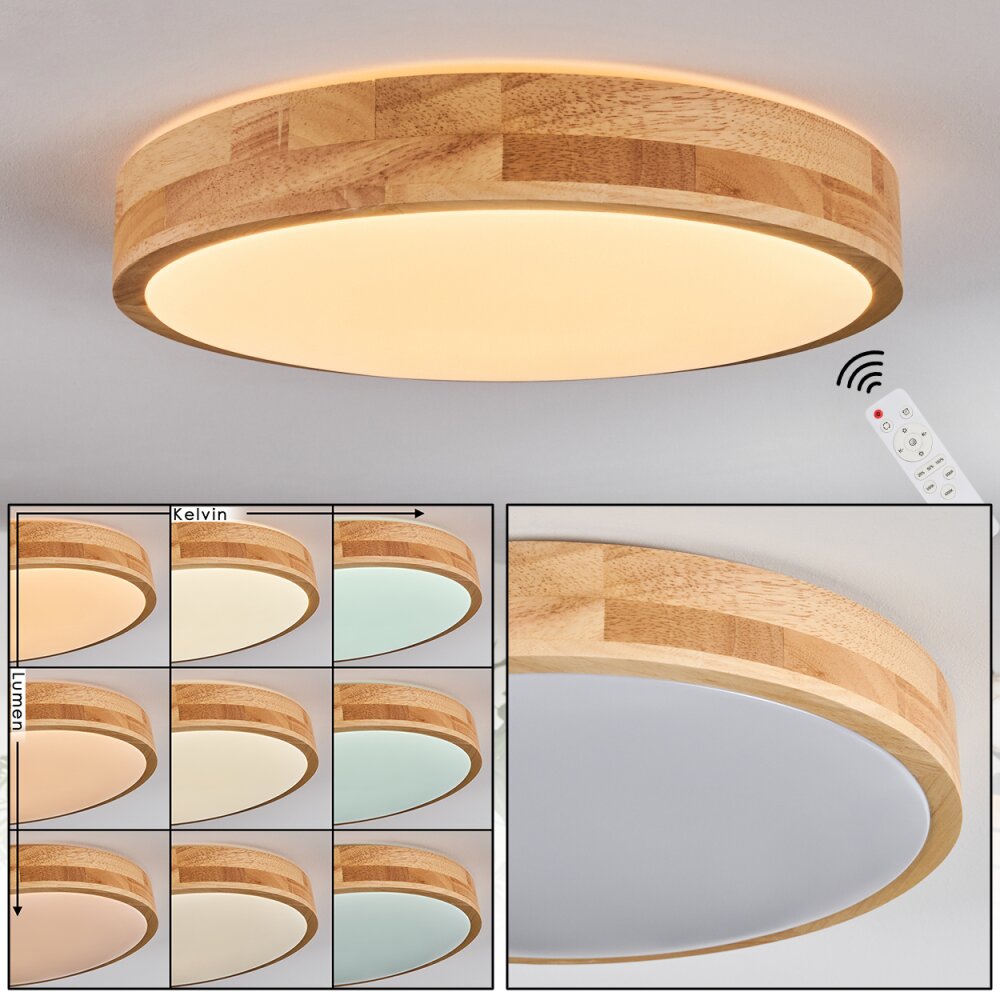 Sofo Deckenleuchte LED Weiß, 1-flammig, Fernbedienung main product photo