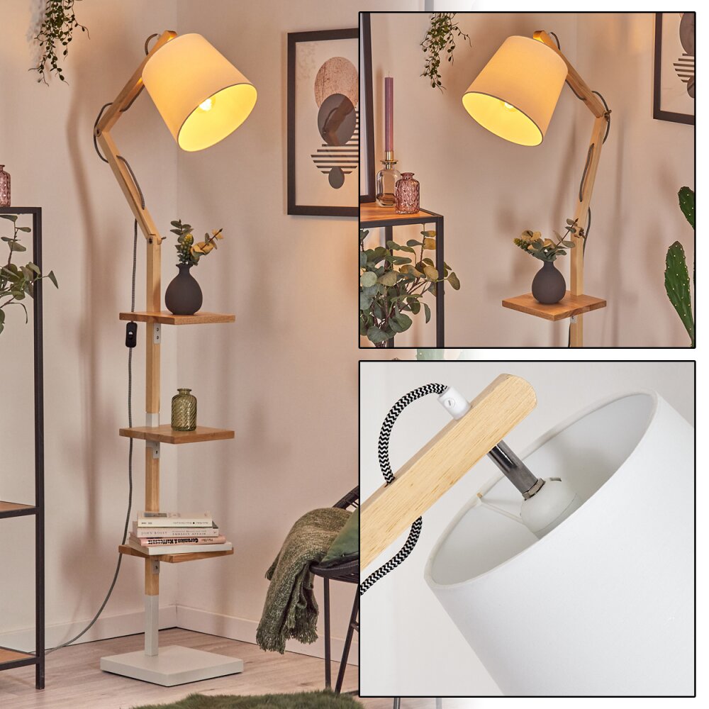 Tukchor Stehleuchte Naturfarben, Weiß, 1-flammig main product photo