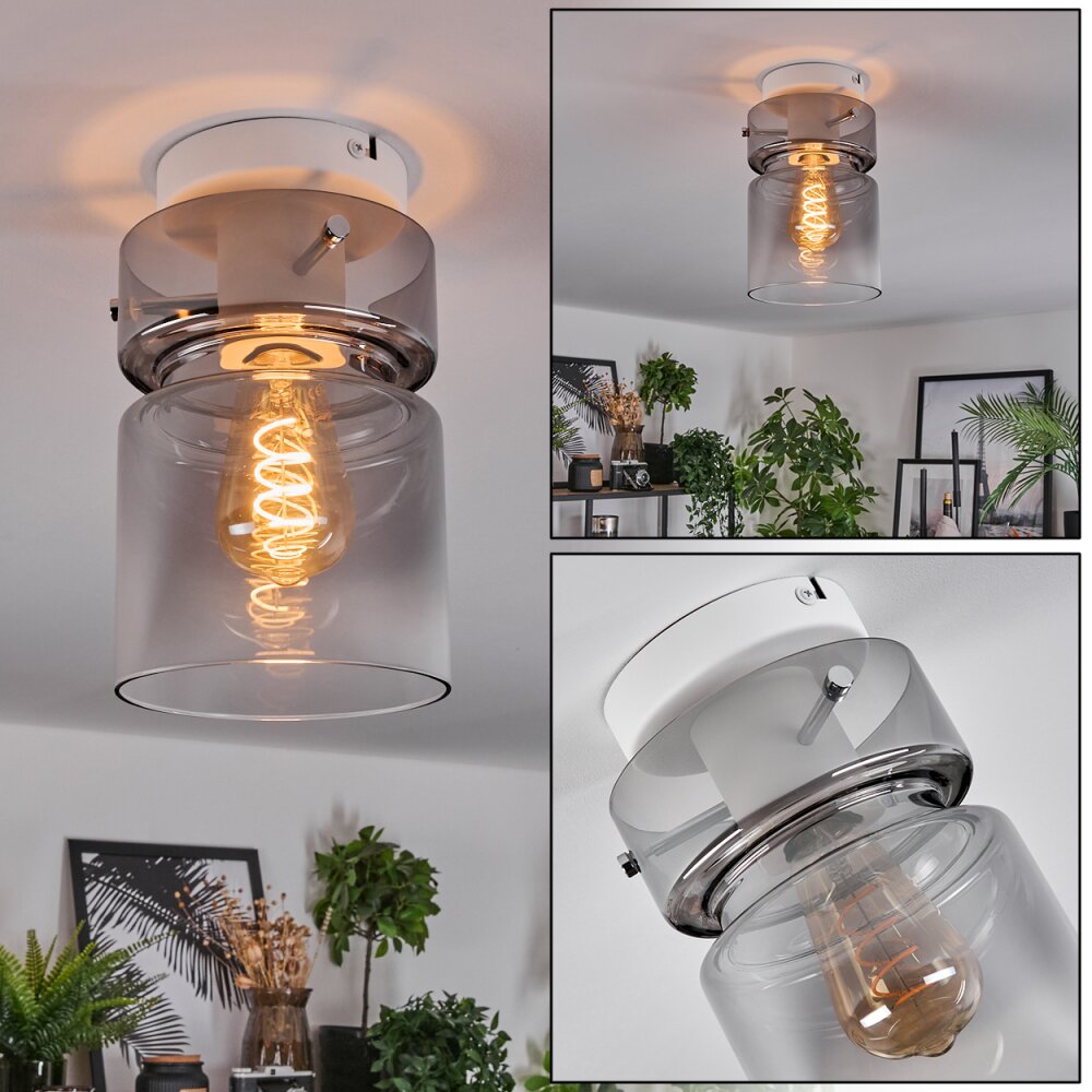 Hasvik Deckenleuchte Glas 15 cm Weiß, 1-flammig main product photo