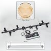 Gastor Pendelleuchte Glas 15 cm Bernsteinfarben, 10-flammig