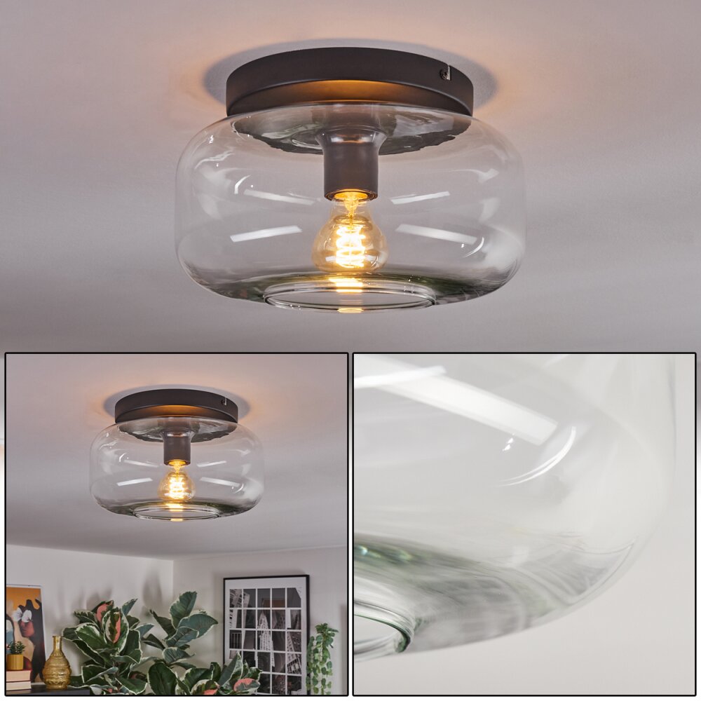 Boza Deckenleuchte Glas 28 cm Klar, 1-flammig main product photo