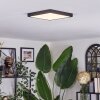 Finsrud Deckenpanel LED Schwarz, 1-flammig