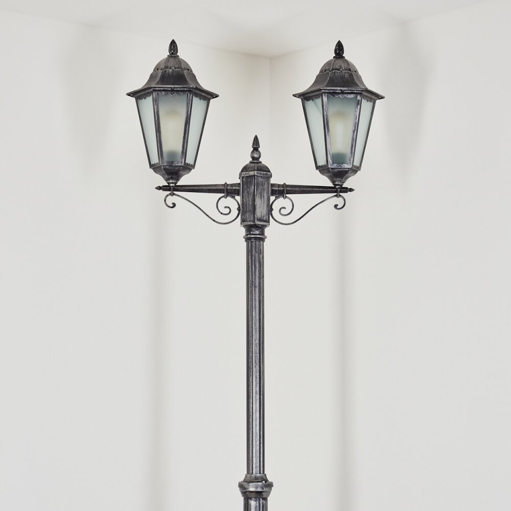 Lignac Kandelaber Schwarz, Silber, 2-flammig