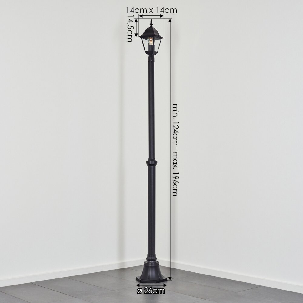 Naofe Kandelaber Schwarz, 1-flammig