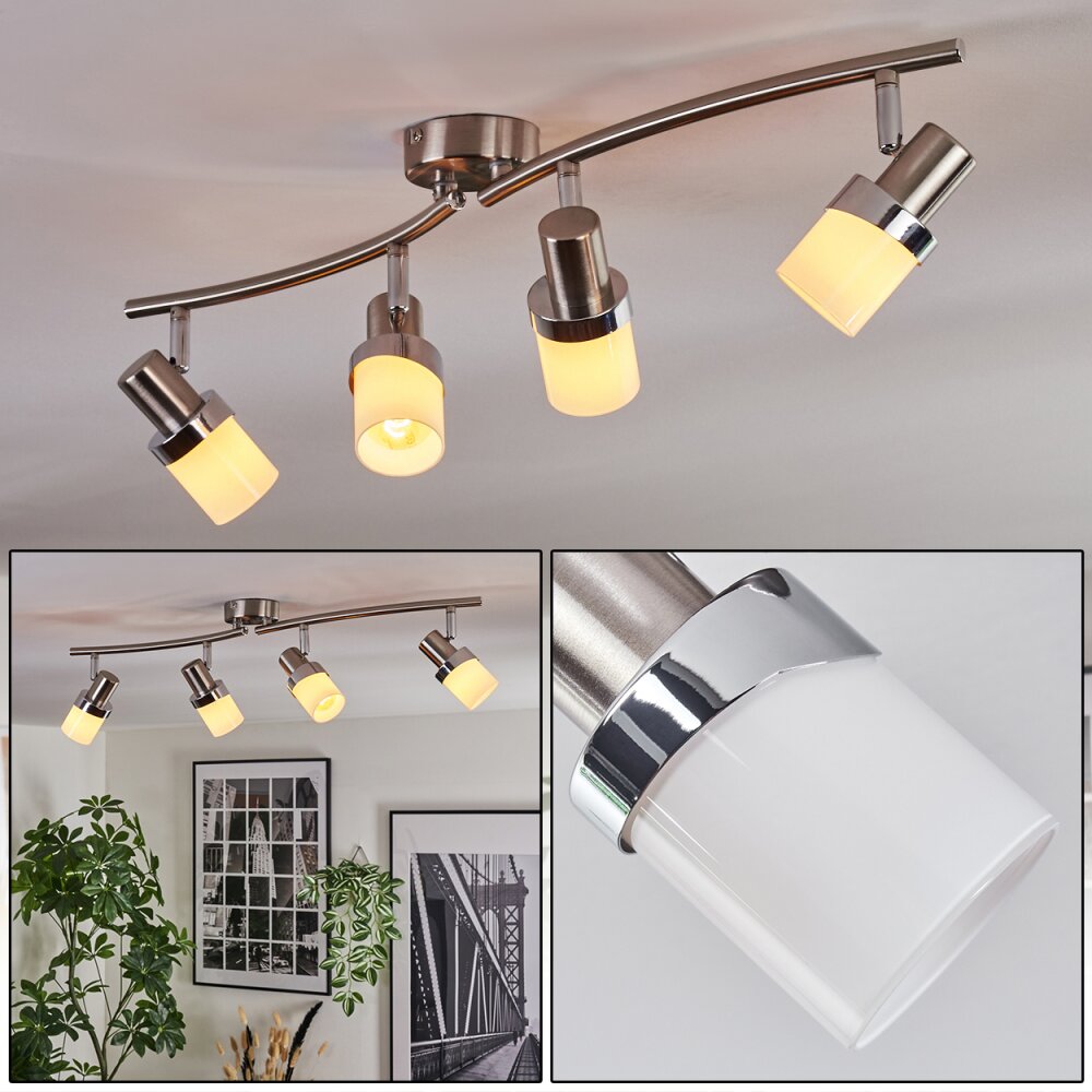 Davor Deckenleuchte Chrom, Nickel-Matt, 4-flammig main product photo