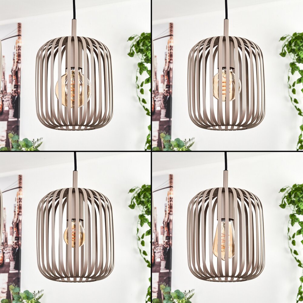 Bystrup Hängeleuchte Beige, Sandfarben, 3-flammig