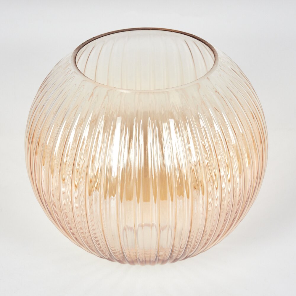 Glas-Lampenschirm Koyoto Ersatzglas 20 cm Bernsteinfarben, Klar main product photo