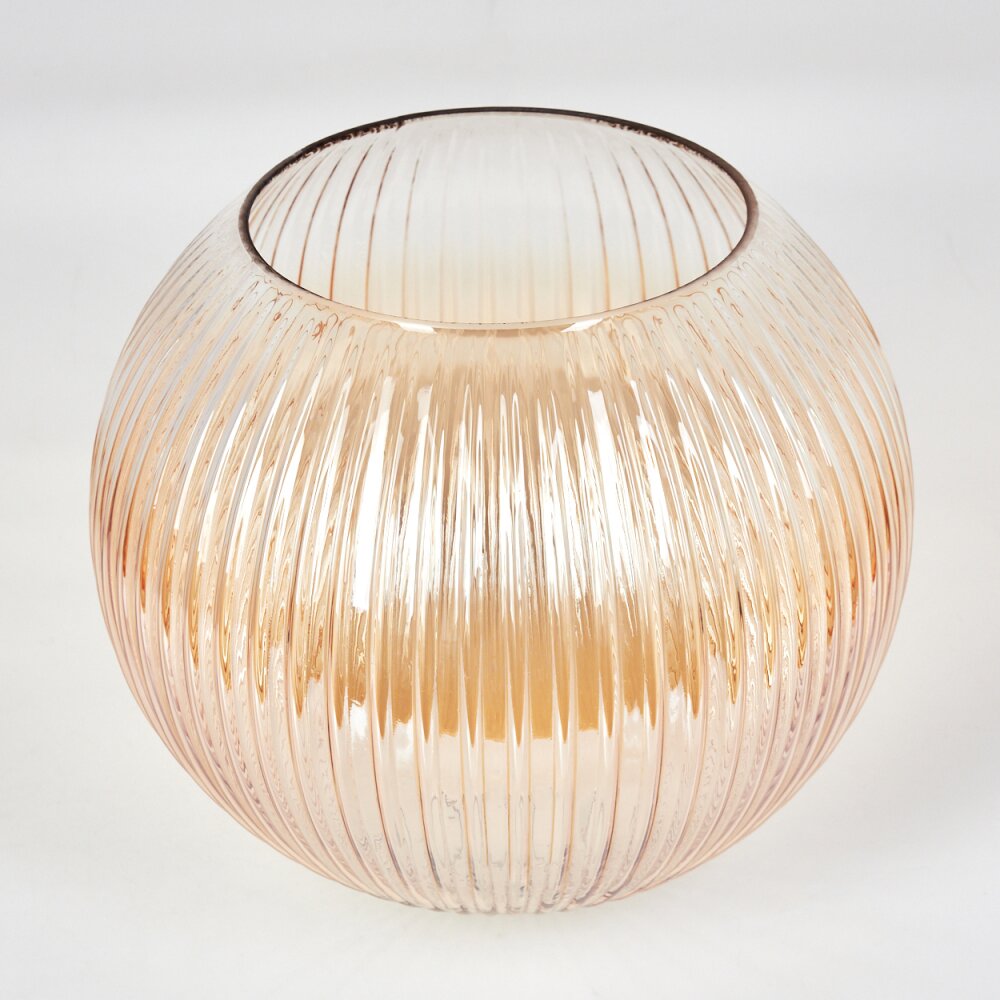 Glas-Lampenschirm Koyoto Ersatzglas 25 cm Bernsteinfarben, Klar main product photo