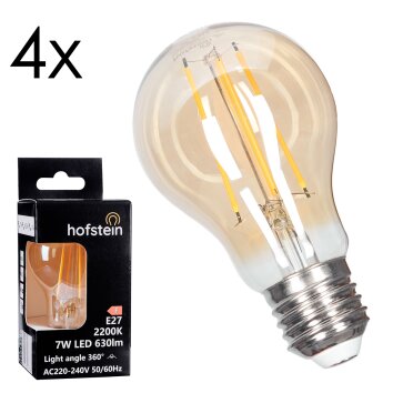LED E27 4er Set 6 Watt 2200 Kelvin 630 Lumen LED E27 4er Set 6 Watt 2200 Kelvin 630 Lumen