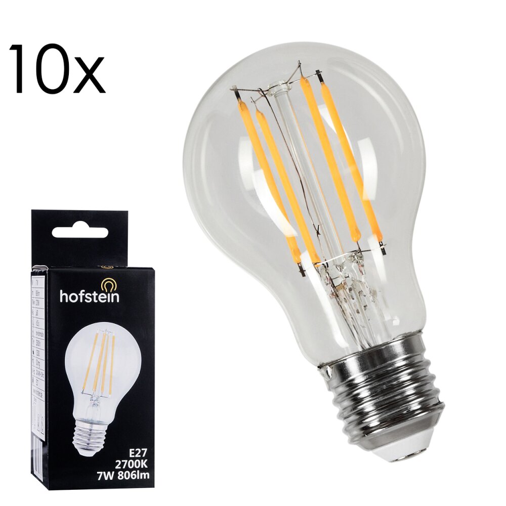 LED E27 10er Set 6,5 Watt 2700 Kelvin 800 Lumen main product photo