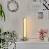 Flaut Tischleuchte LED Nickel-Matt, 1-flammig, Fernbedienung, Farbwechsler