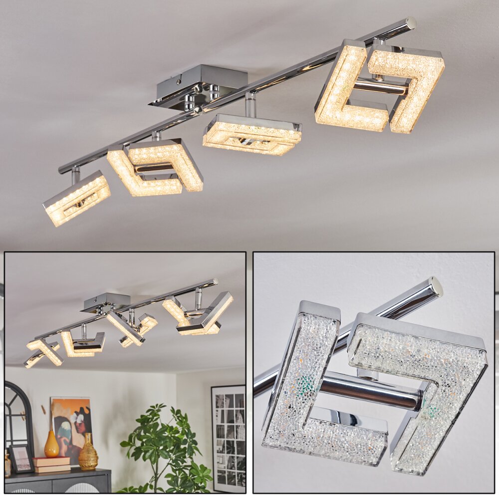 Madel Deckenleuchte Chrom, Nickel-Matt, 4-flammig main product photo
