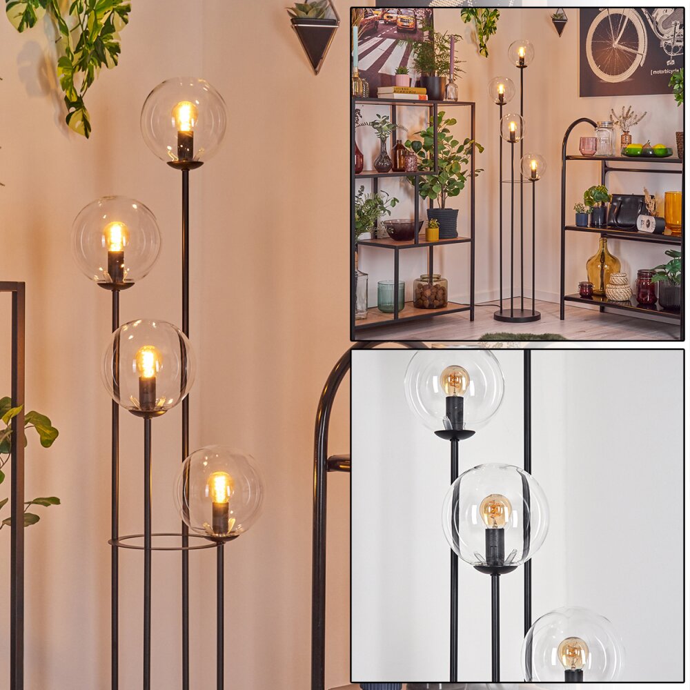 Gastor Stehleuchte Glas 15 cm Klar, 4-flammig main product photo