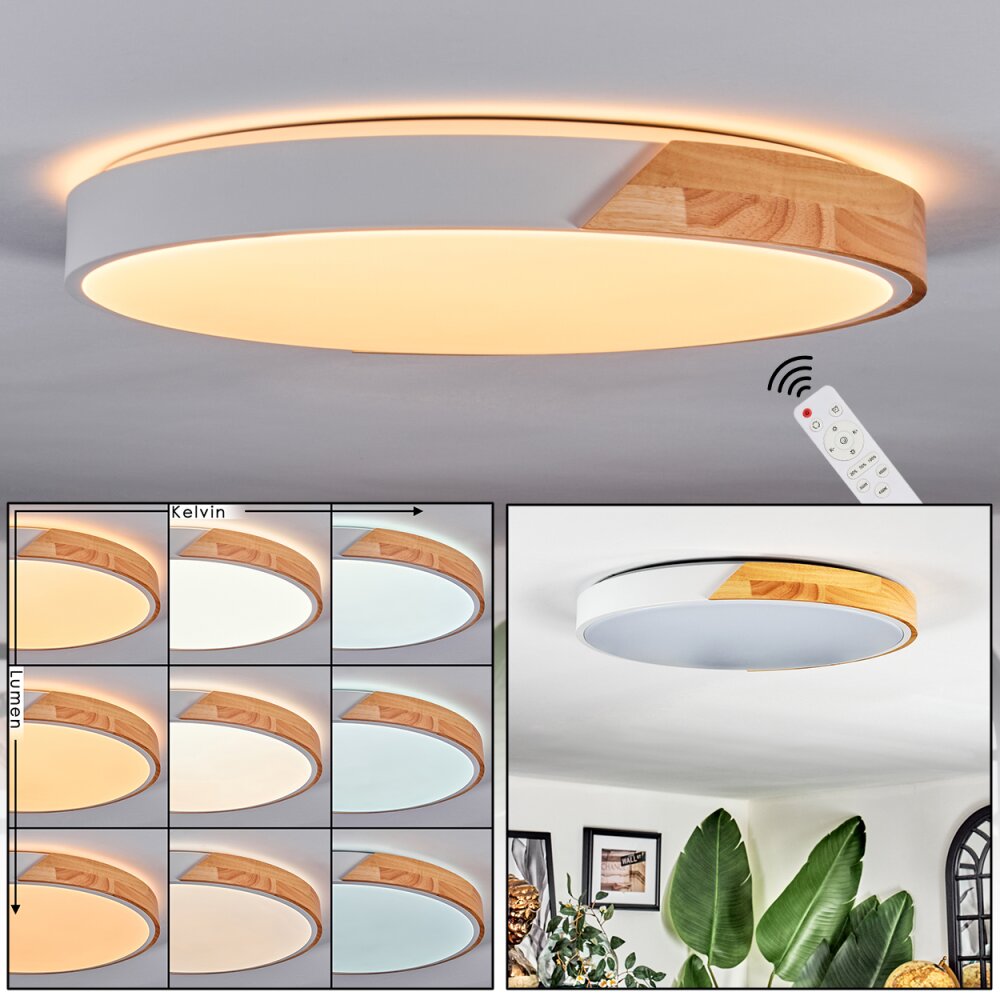 Cadaixo Deckenleuchte LED Weiß, 1-flammig, Fernbedienung main product photo