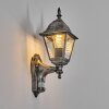 Naofe Außenwandleuchte Schwarz, Silber, 1-flammig, Bewegungsmelder