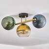 Koyoto Deckenleuchte Glas 15 cm Gold, Schwarz, 3-flammig