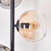 Koyoto Stehleuchte Glas 15 cm Bernsteinfarben, Klar, Rauchfarben, 3-flammig