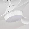 Follseland Deckenventilator LED Weiß, 1-flammig, Fernbedienung