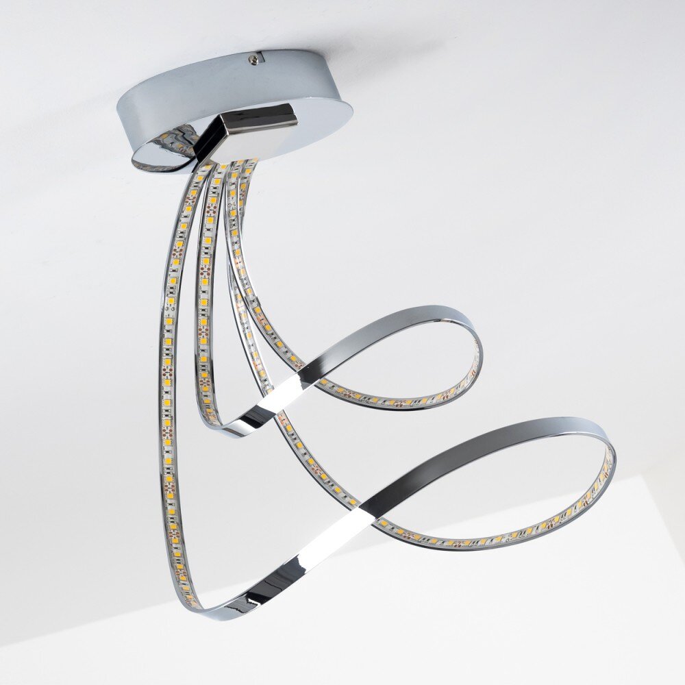 Sepino Deckenleuchte LED Chrom, 1-flammig