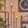 Gastor Stehleuchte Glas 15 cm Holz hell, Schwarz, 3-flammig