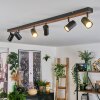 Gesteira Deckenleuchte Naturfarben, Schwarz, 6-flammig Gesteira Deckenleuchte Naturfarben, Schwarz, 6-flammig