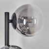Chehalis Wandleuchte Glas 12 cm Chrom, Klar, Rauchfarben, 3-flammig