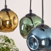 Ripoll Pendelleuchte Glas 15 cm Naturfarben, Schwarz, 3-flammig